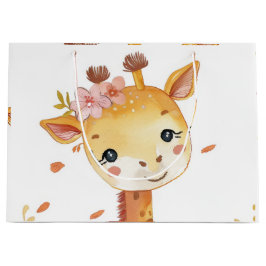 "Giraffe Print Decorative Gift Bag" Große Geschenktüte