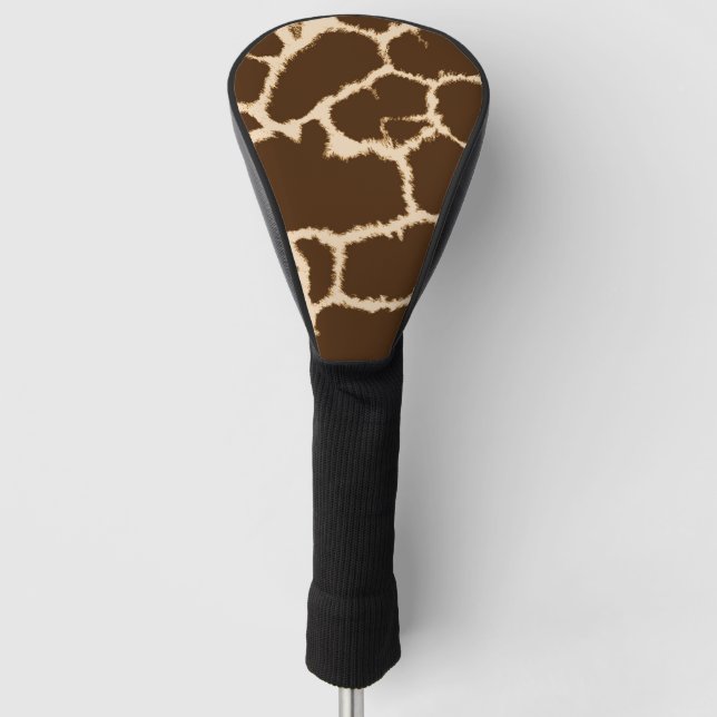 Giraffe Print Golf Headcover (Vorderseite)