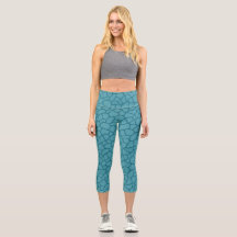 Giraffe print High Waisted Capris