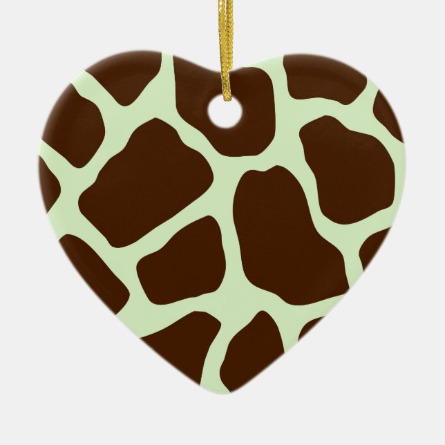 Giraffe Print Keramikornament (Vorne)