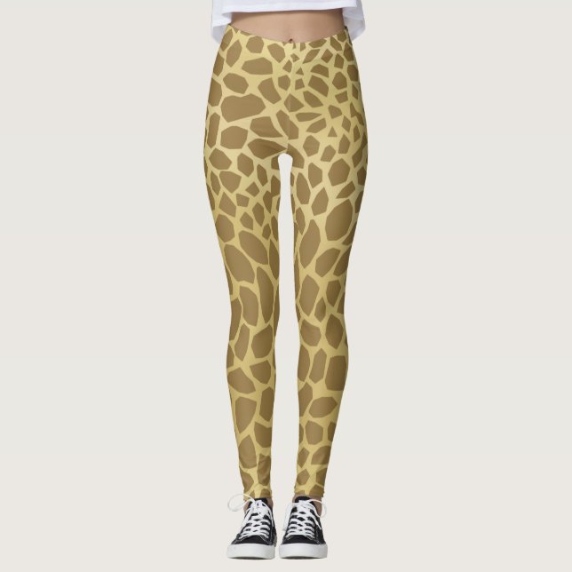 Giraffe Print Leggings (Vorderseite)