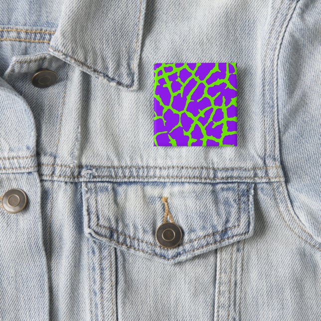 Giraffe Print Mint Amethyst Button (Beispiel)
