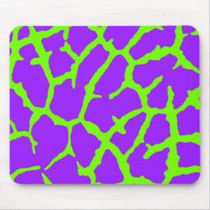 Giraffe Print Mint Amethyst Mousepad