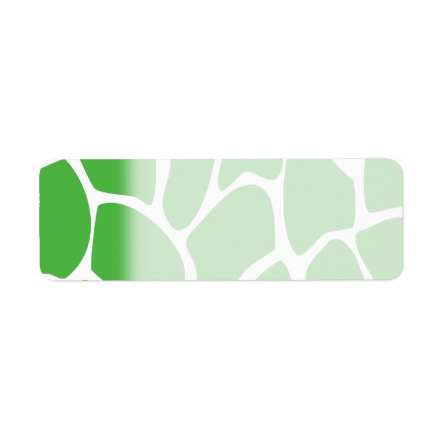 Giraffe Print Muster in Dschungelgrün. (Vorne)