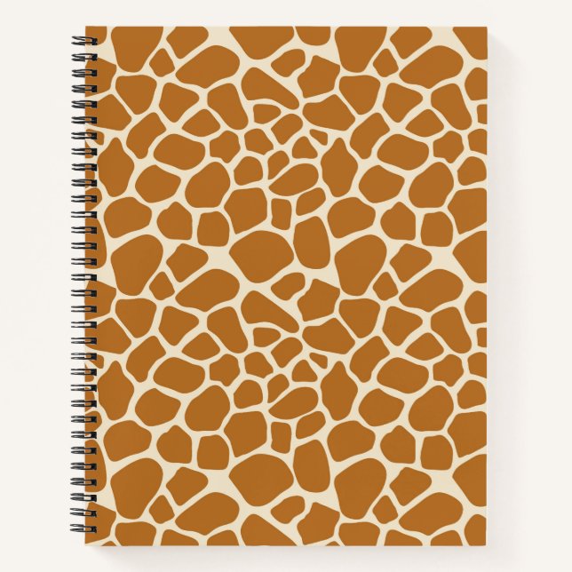 Giraffe Print Notizbuch (Vorderseite)