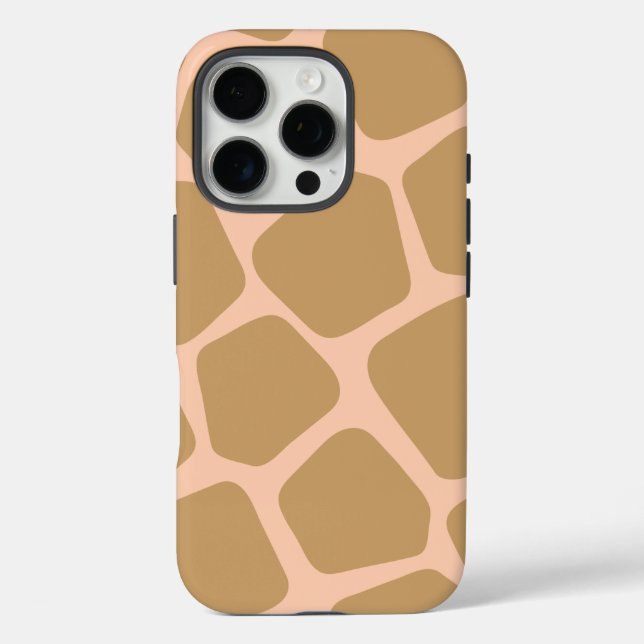 Giraffe Print Pattern Design iPhone 16 Pro Hülle (Rückseite)