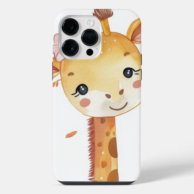 Giraffe Print Phone Case iPhone 14 Pro Max Hülle (Rückseite)