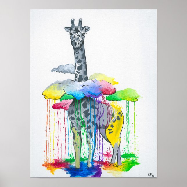 Giraffe Print Poster (Vorne)