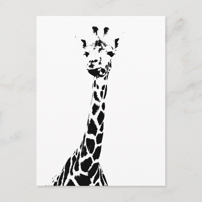 Giraffe Print Postkarte (Vorderseite)