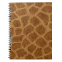 Giraffe Print Spiral Notebook