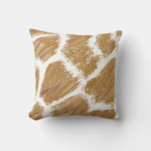 Giraffe Print Throw Kissen