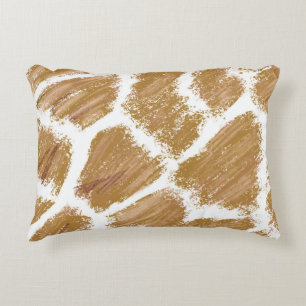 Giraffe Print Throw Kissen