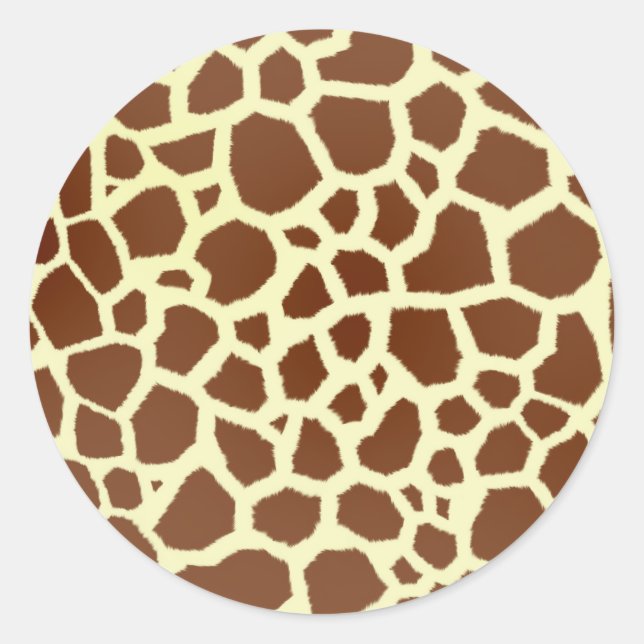 Giraffe Print Umschlag Aufkleber (Vorderseite)