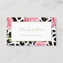 Giraffe Print und Rosa Blütenblüte Boutique