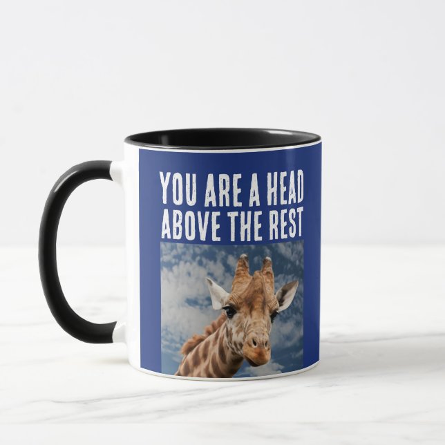 GIRAFFE PUN FUNNY COFFEE TASSE (Links)