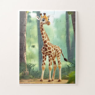 Giraffe-Puzzle für Kinder