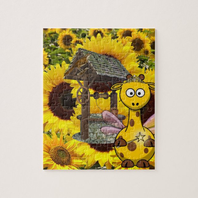 Giraffe Puzzles de tournesol (Vertical)