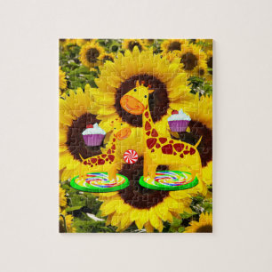 Giraffe Puzzles de tournesol