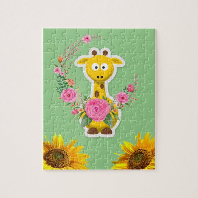 Giraffe Puzzles de tournesol (Vertical)