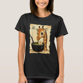 Giraffe Ramen Japanisches Kawaii Anime Giraffe T-Shirt