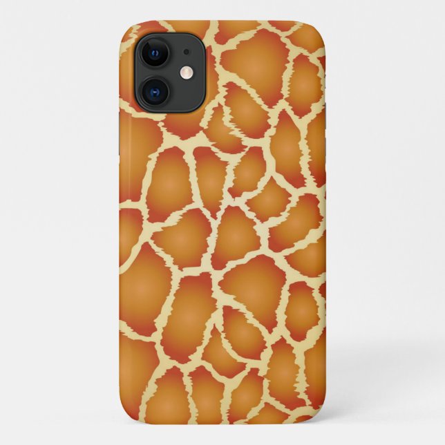 Giraffe Real Skin Brown Texture Case-Mate iPhone Hülle (Rückseite)