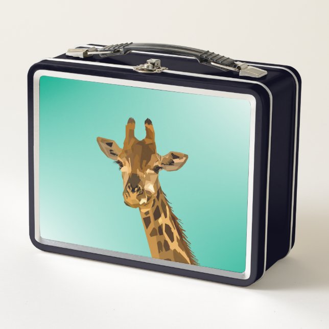 GIRAFFE RETRO METAL LUNCHBOXES METALL BROTDOSE (Vorderseite)