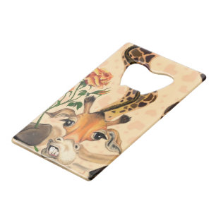 Giraffe Romantique - Drôle - Ajouter Votre Texte /
