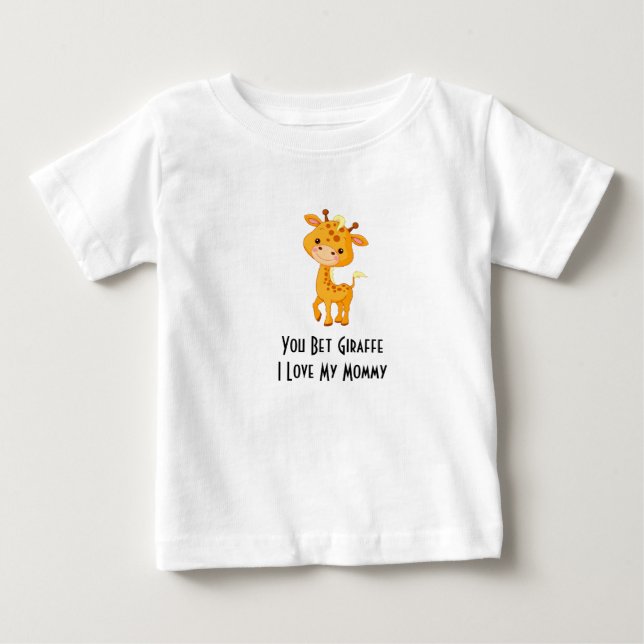 GIRAFFE RUFFLE DRESS BABY T-SHIRT (Vorderseite)