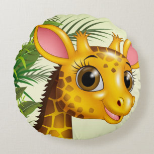 Giraffe Rundes Kissen