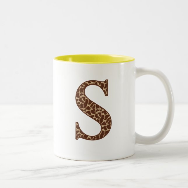 Giraffe S Zweifarbige Tasse (Rechts)