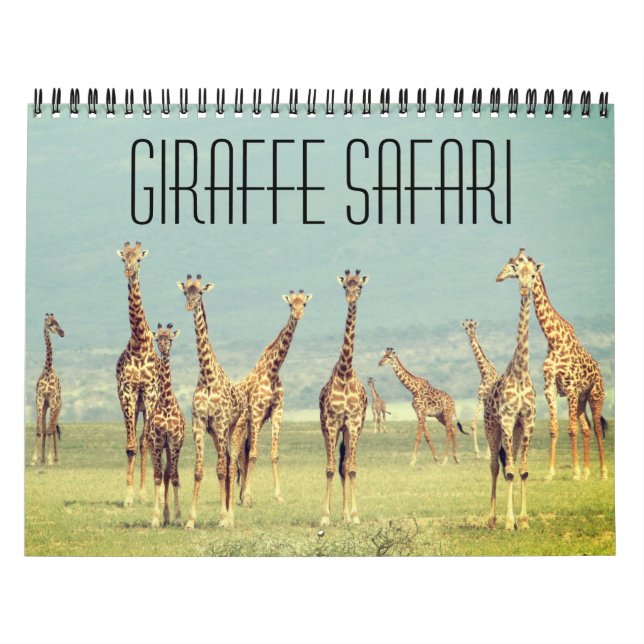 Giraffe Safari 2025 Kalender (Titelbild)