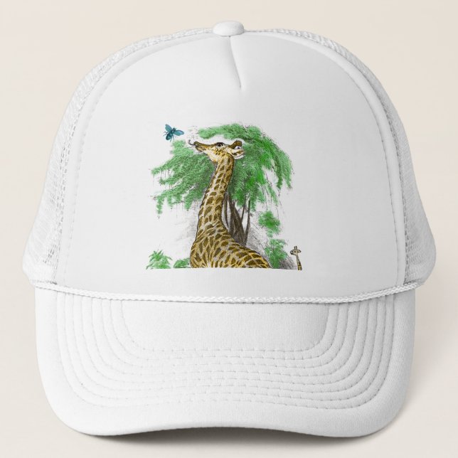 Giraffe Safari Jungle Hat Truckerkappe (Vorderseite)