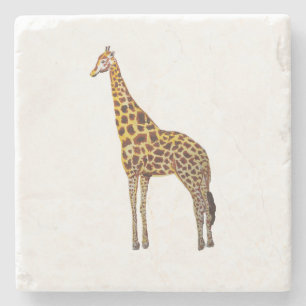 Giraffe Safari Malerei Marmorstein Untersetzer