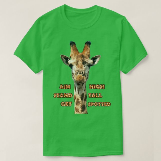 Giraffe Safari Tall Jungle Africa Niedliches Gesch T-Shirt (Design vorne)