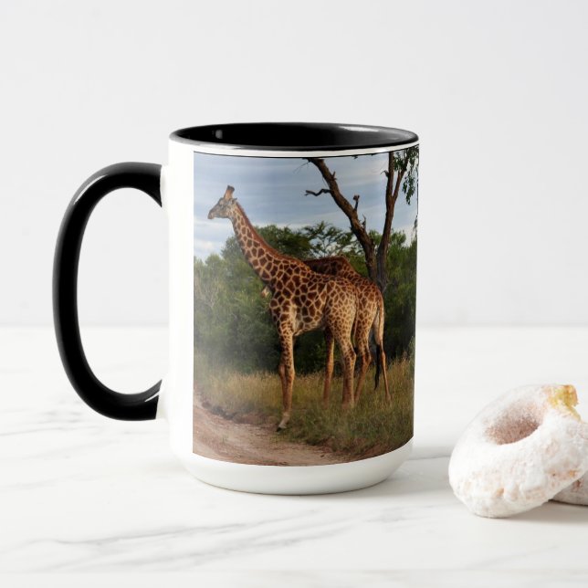 Giraffe Safari-Tasse Tasse (Mit Donut)