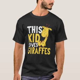 Giraffe Safari Tiere Diese Kinder Lieben Giraffen T-Shirt