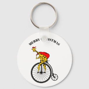 Giraffe Santa Claus Christmas Schlüsselanhänger