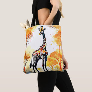 Giraffe Savannah Art Tasche