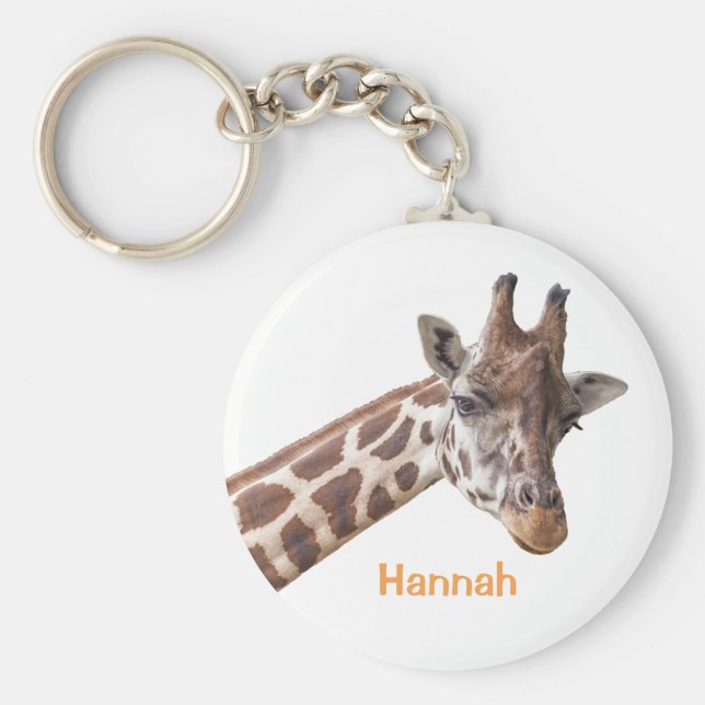 Giraffe - Schlüsselanhänger für Personalisierte Na (Vorne)