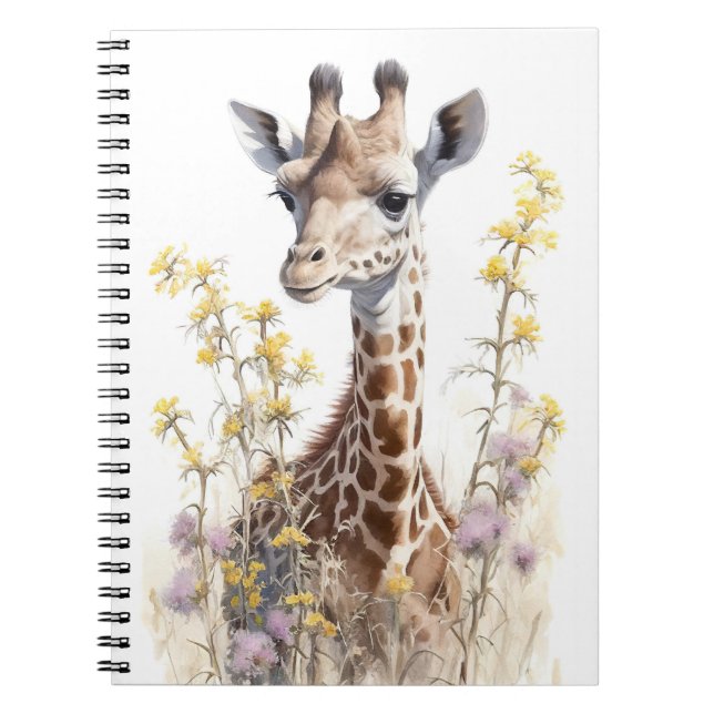 Giraffe School Office Notebook Geschenk Notizblock (Vorderseite)