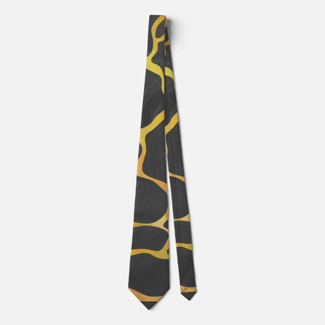 Giraffe, Schwarz und Gelb Krawatte (Vorderseite)