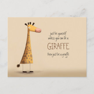 Giraffe - Seien Sie selbst Postkarte