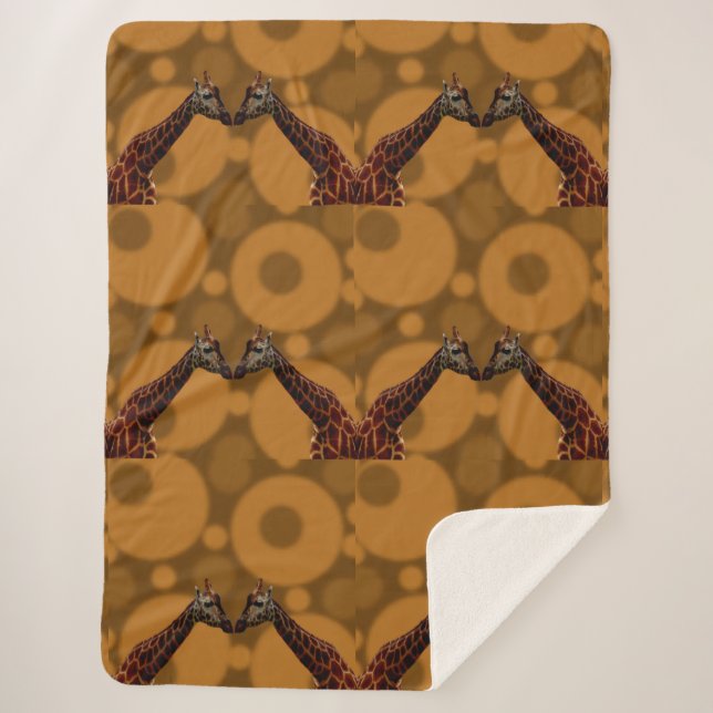 Giraffe Selbstreflexion, Sherpadecke (Vorderseite)
