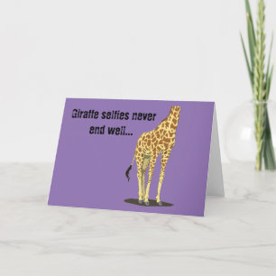 Giraffe selfies never end well... karte