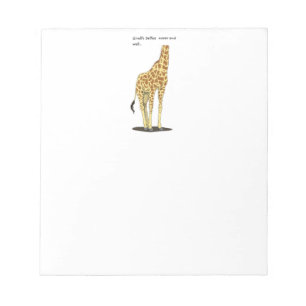 Giraffe Seliges Notizblock