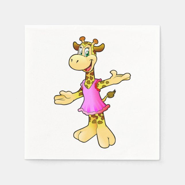 Giraffe Serviette (Vorderseite)