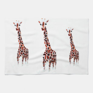 Giraffe Serviette Faune Art