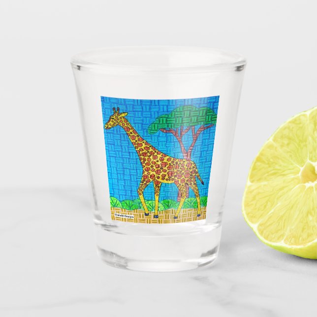 Giraffe - Shot Glass Schnapsglas (Vorderseite)
