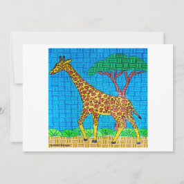Giraffe (Single) - Grußkarte Feiertagskarte