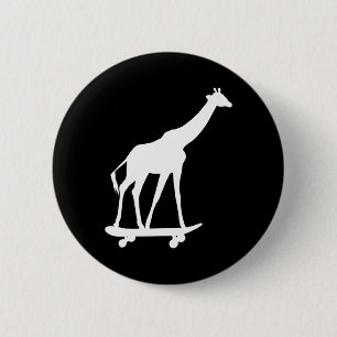 Giraffe Skateboard fahren Skateboard Button